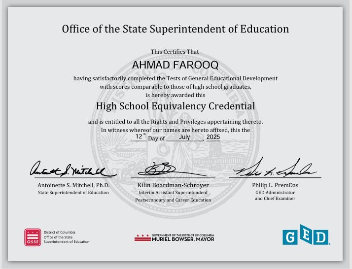 ahmad farooq_eDiplomaFree